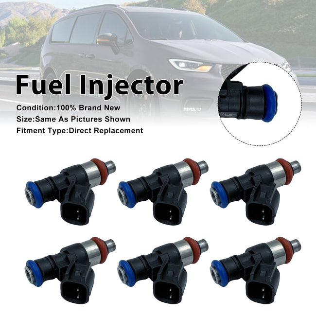 6Pcs Fuel Injector For Ram 1500 For Chrysler Voyager 2020-2021 0280158662