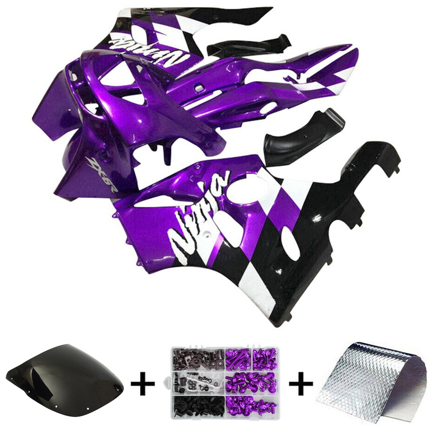 1994-1997 Kawasaki ZX-6R Injection Fairing Kit Bodywork Plastic ABS