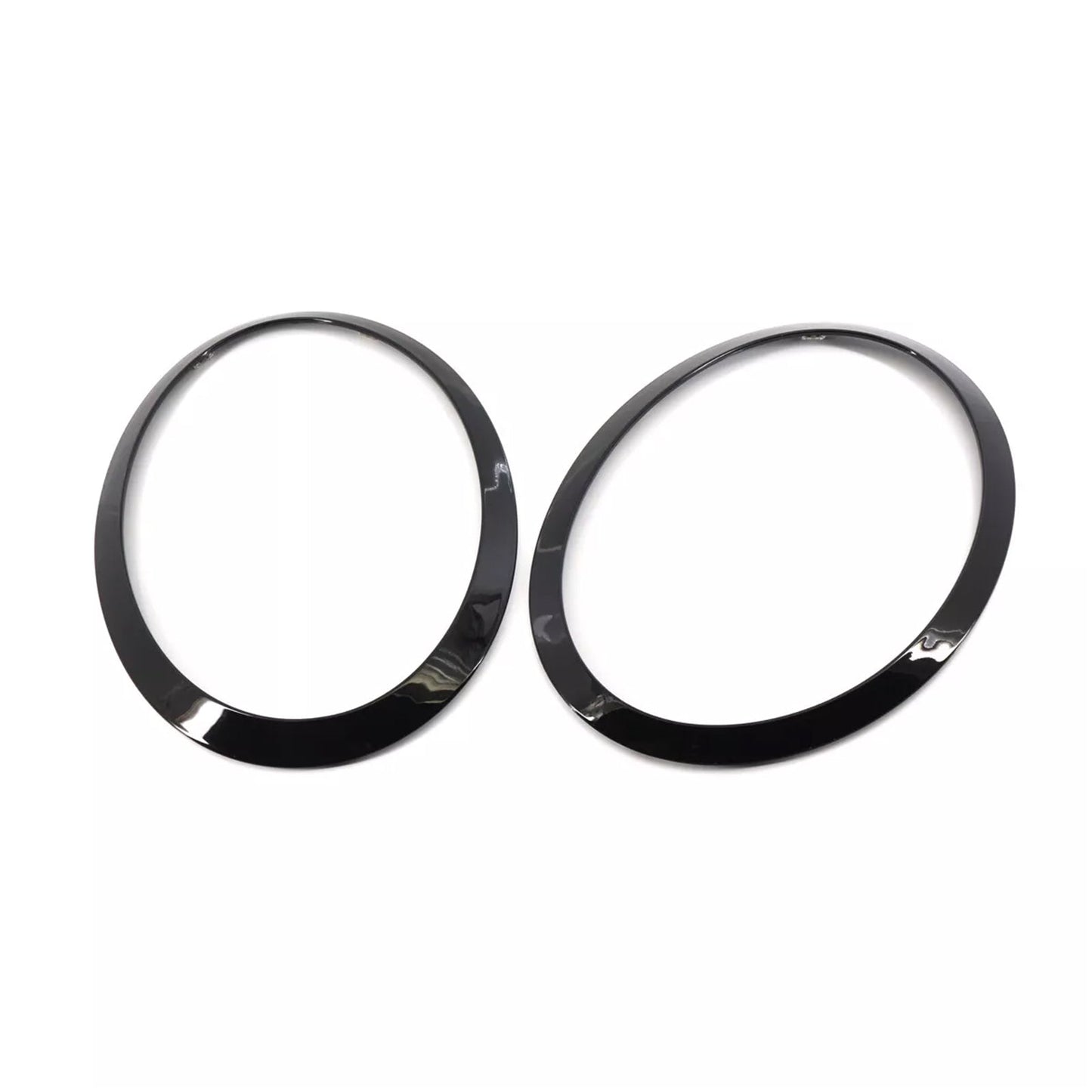 2PCS Gloss Black Headlight Bezel Trim Ring Mini Cooper F55 F56 F57 2014-2021