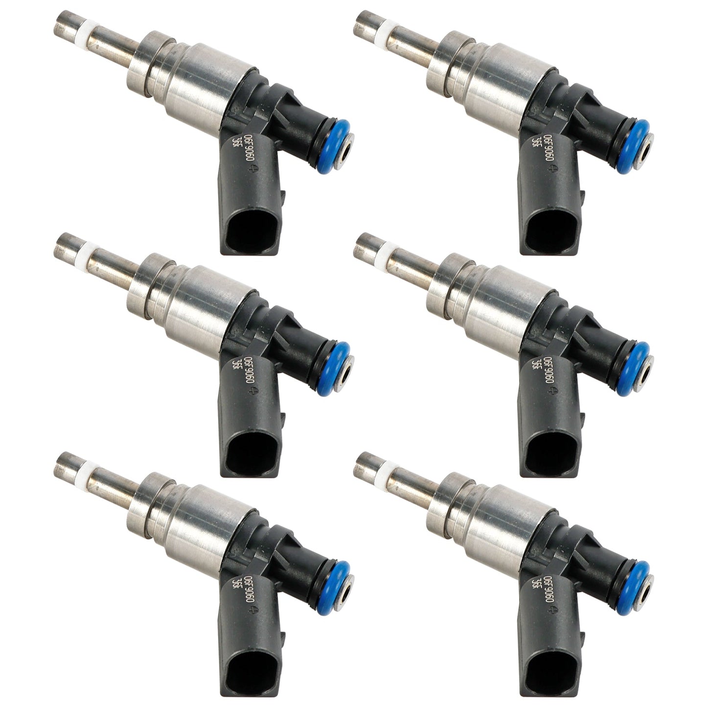 6PCS Fuel Injector 06E906036F Fit Fir Audi Q5 A4 A5 A6 3.2L V6 2008-2011 0261500037