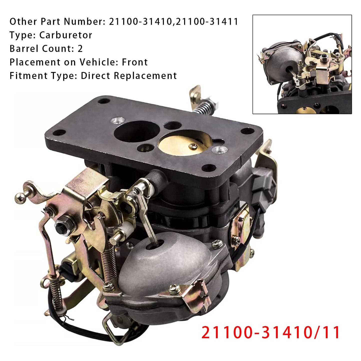 1973-1979 Toyota Corona RT100/106V/110/116 Carburetor 21100-31410/11