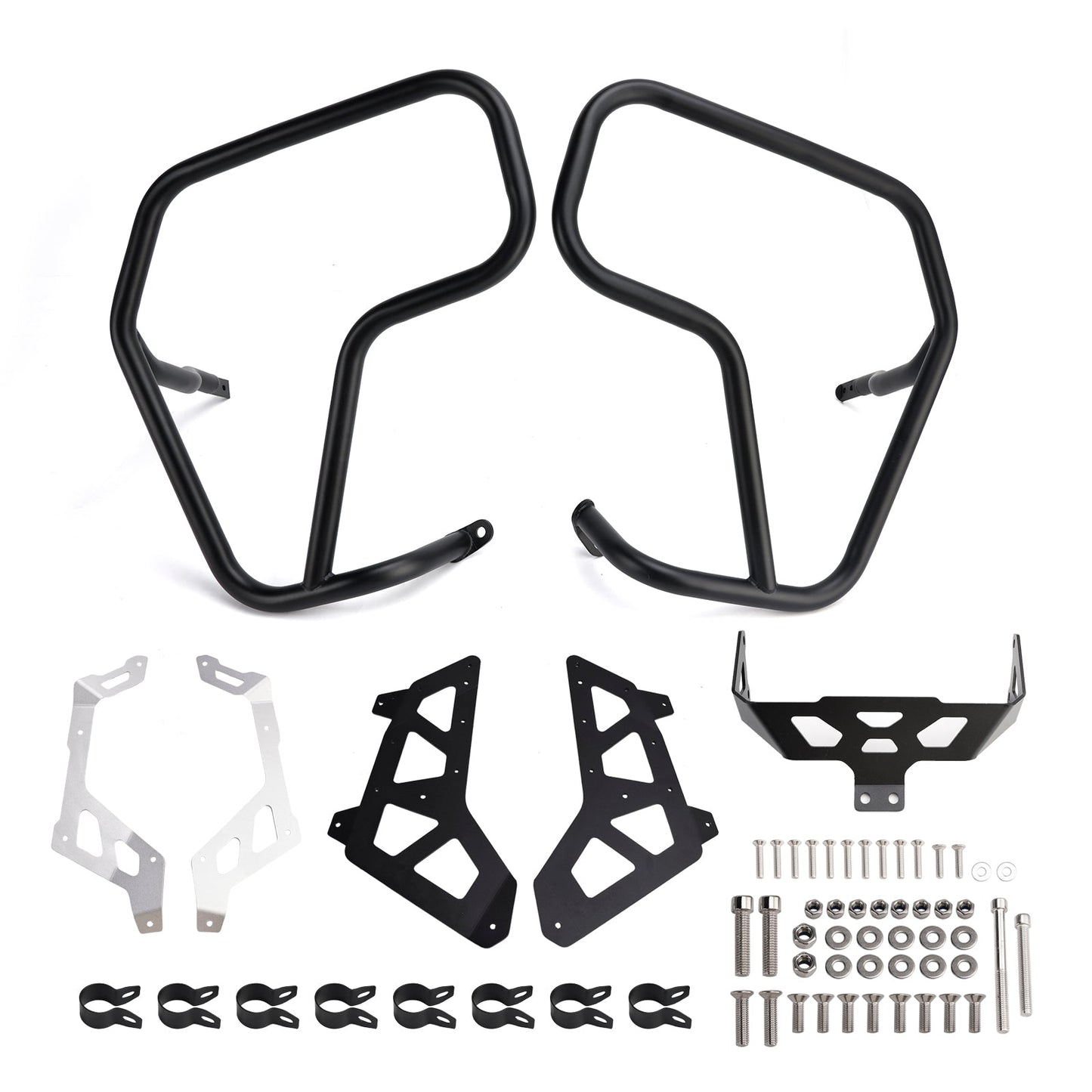 2024-2026 Fit Black For Bmw R1300Gs Crash Bar Lower Engine Guard Steel Frame Adv