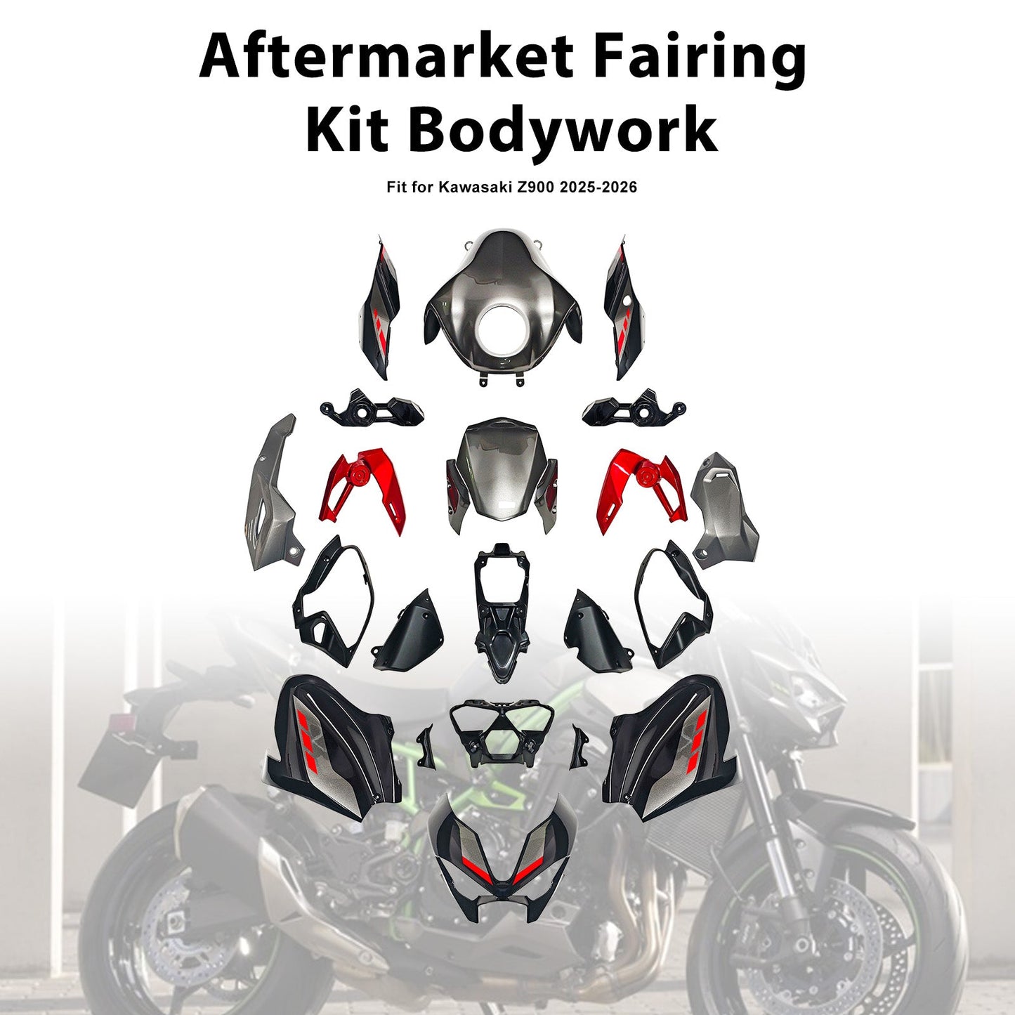 Injection Bodywork Fairing Kit for Kawasaki Z900 2025-2026