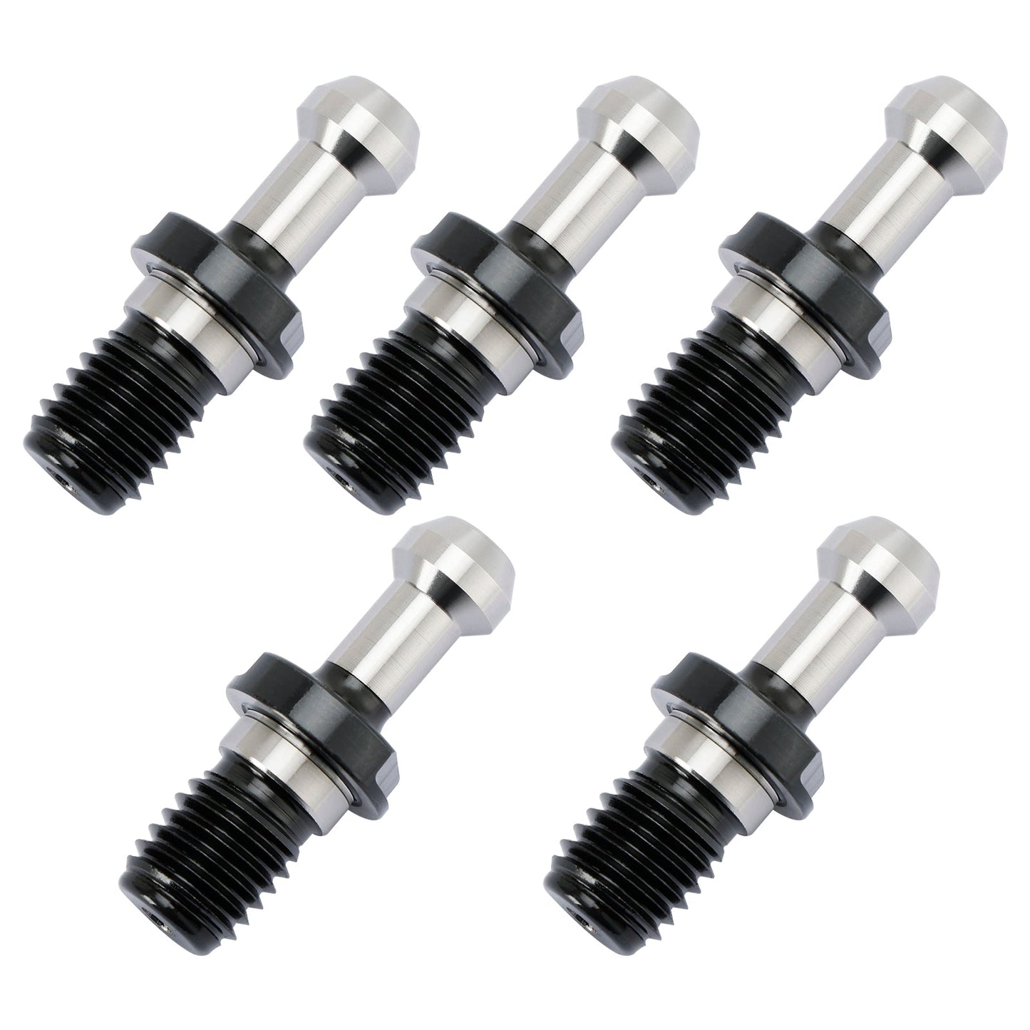 5Pcs CAT40 45° Pull Stud Retention Knob Fits For Any Haas CAT40 CNC Silver