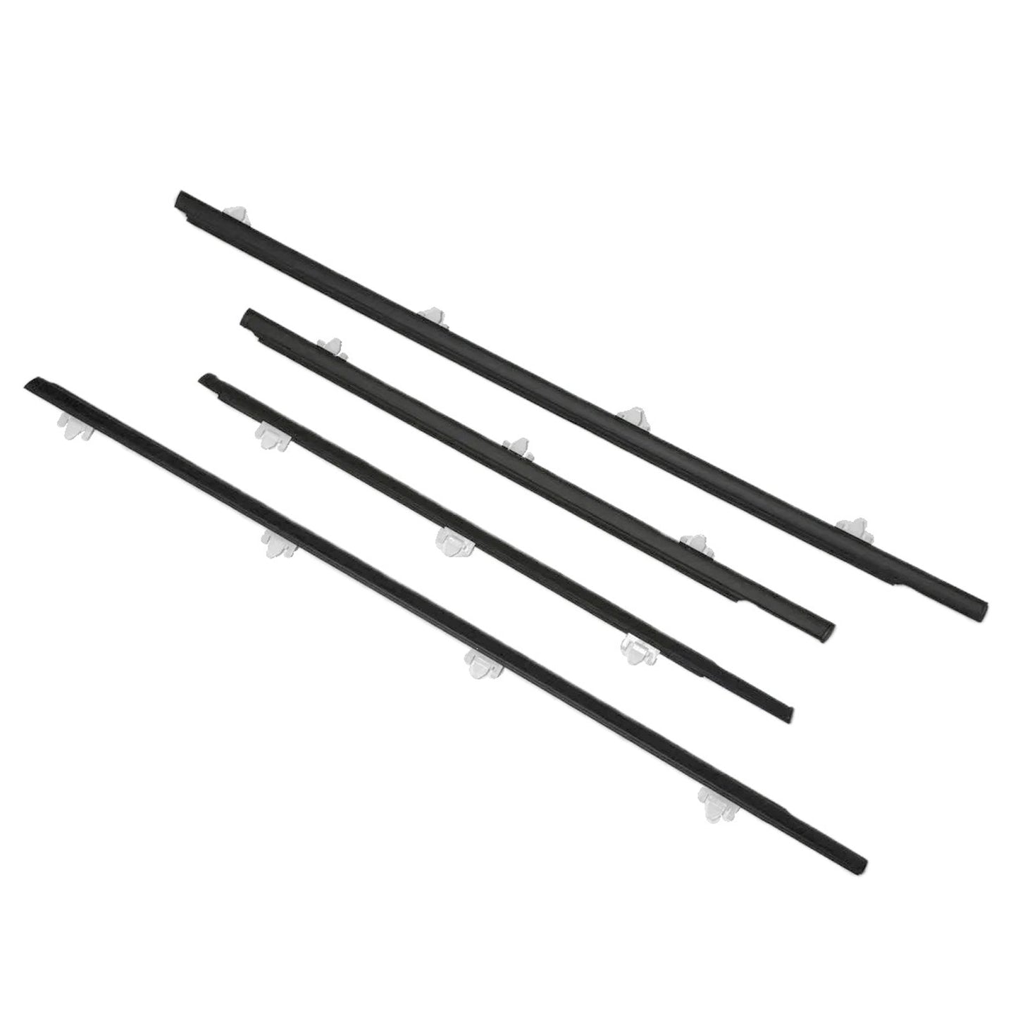 4PCS Window Sweep Weatherstrips For Nissan Sunny B13 1991-1994