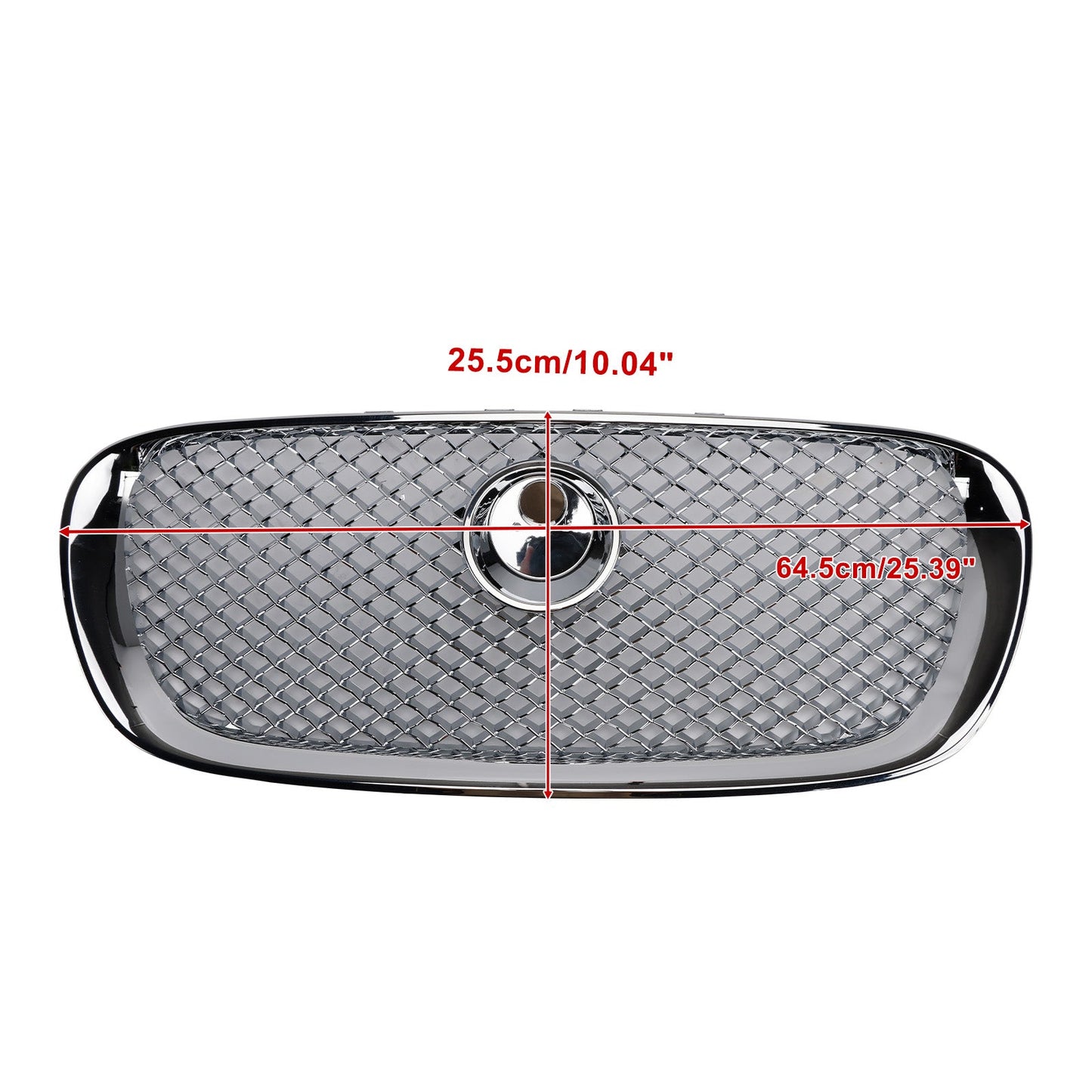 2008-2011 Jaguar XF XF-R Style Front Bumper Grill Grille Chrome