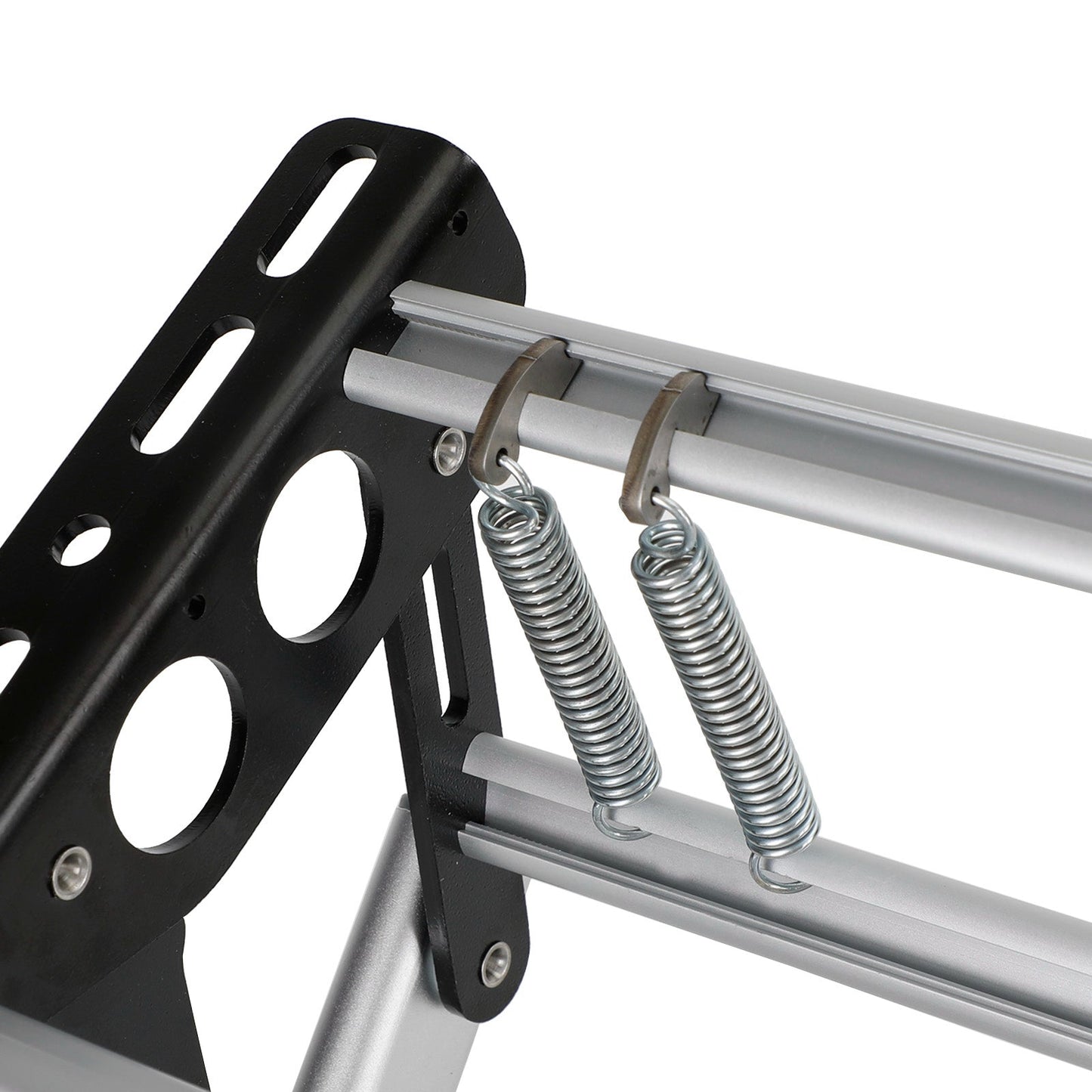 Aluminum Folding Caravan Steps Manual Double Pull Out Drop Down For Motorhome RV Campervan