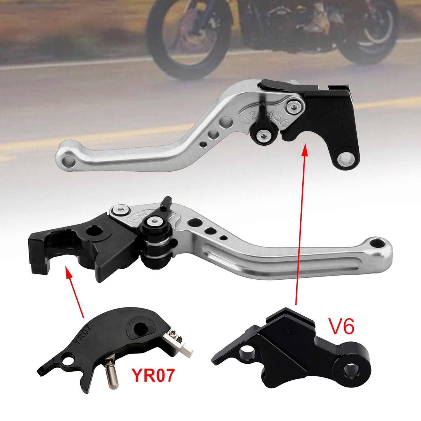 NEW Short Clutch Brake Lever fit for YAMAHA XSR900 XSR900GP MT-09 MT-09SP 24-25