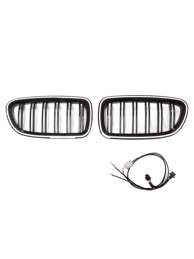 11.2009-02.2017 BMW 5-Series F11 Touring Kidney Bumper Grill Grille Gloss Black 51137203649 51137203203