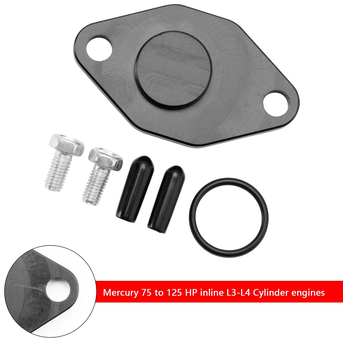 420212 Block Off Oil Injection For Mercury 75-90-100-115-125 HP Seadoo 88-05