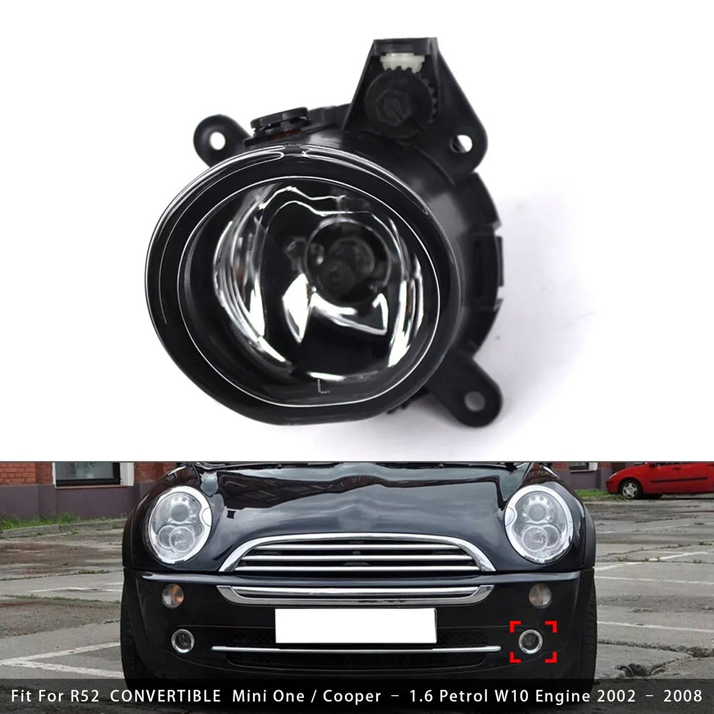 1 Pcs Front Bumper Left Fog Light For Mini Cooper One R50 R52 R53 63176925049