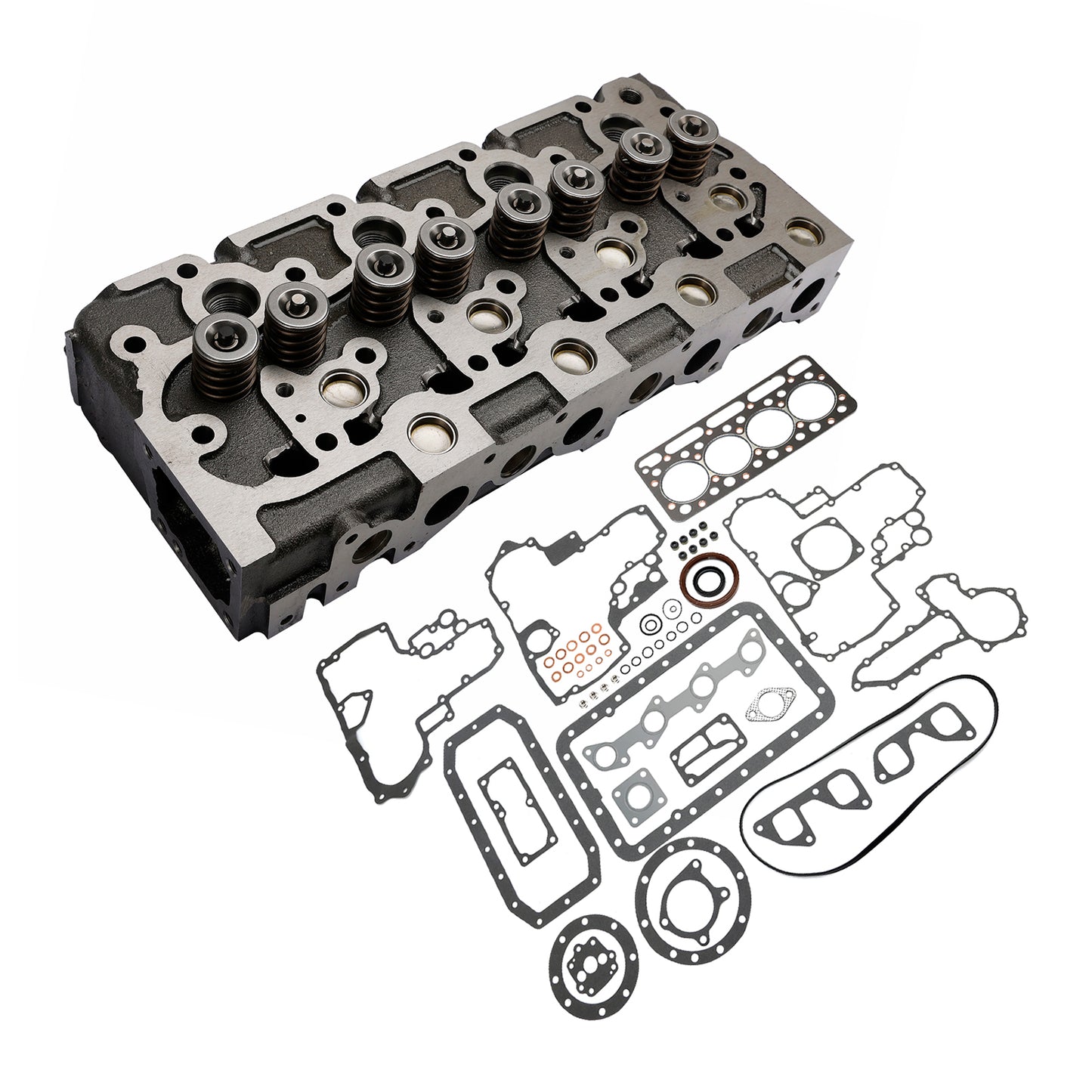 Complete Cylinder Head & Full Gasket Kit Compatible With Kubota V1902 Engine