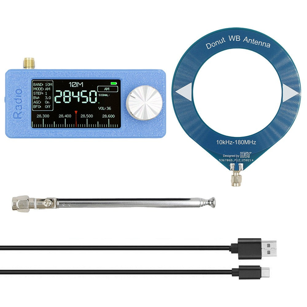 SI4732 Portable Radio 0.5-108MHz LSB AM FM Mini Pocket All-Band Radio Receiver