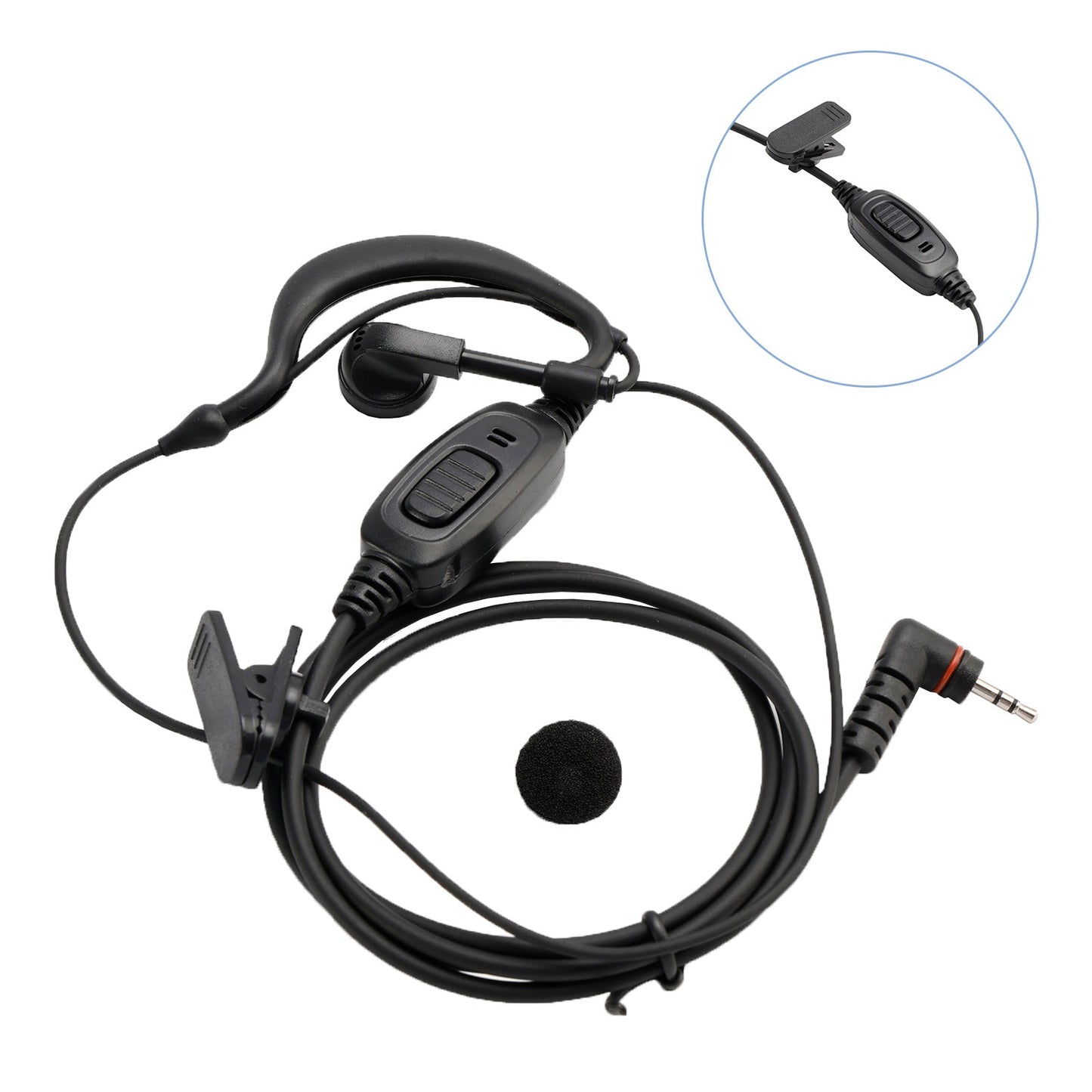 TD370-033 Earphone Earhook Headset For HYT TD350 TD360 TD370 BD300 BD350 PNC370