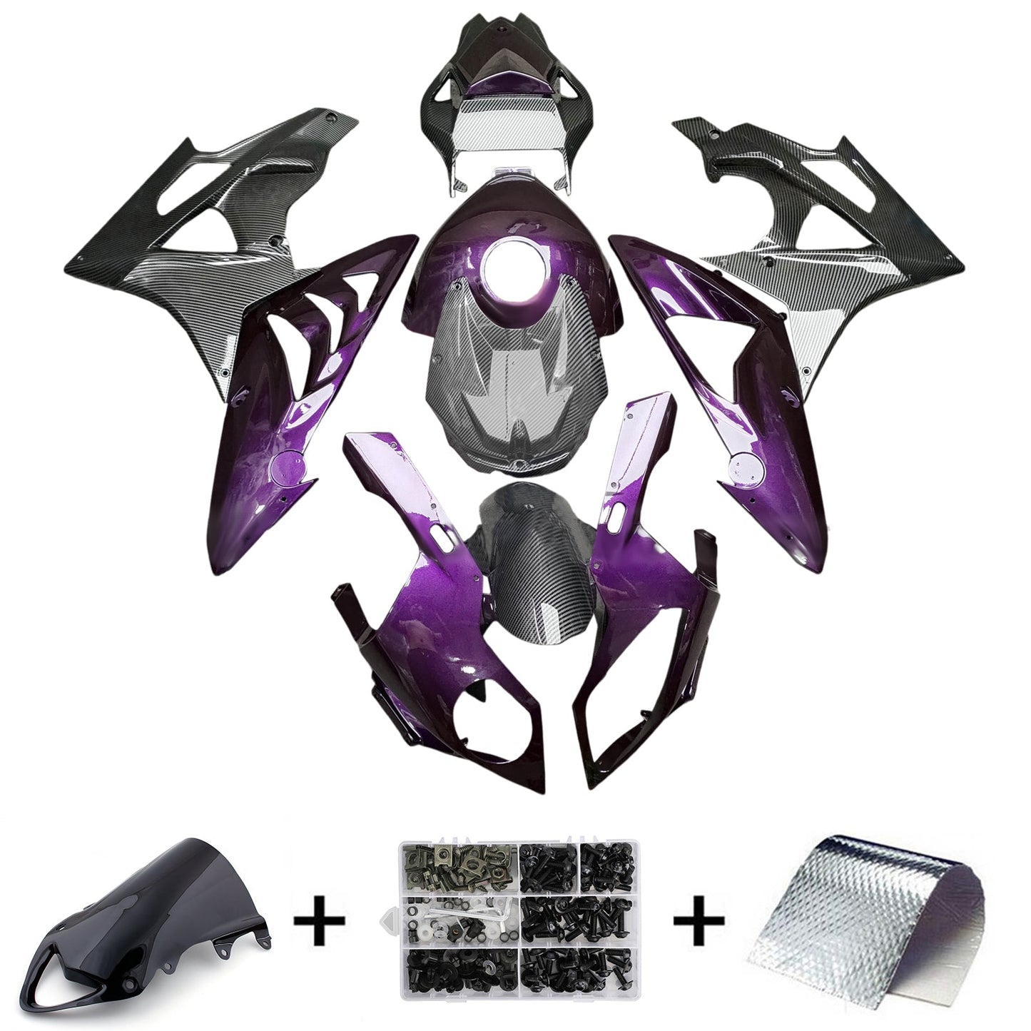 2009-2014 BMW S1000RR Injection Fairing Kit Bodywork Plastic ABS