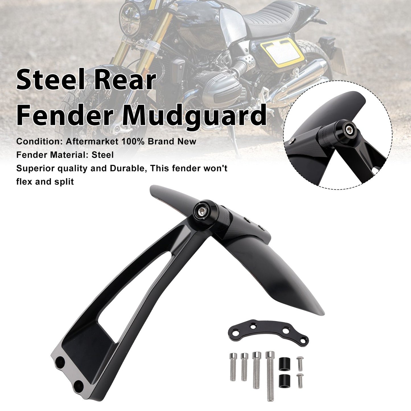 2017-2023 For BMW R nineT Pure Steel Rear Fender Mudguard