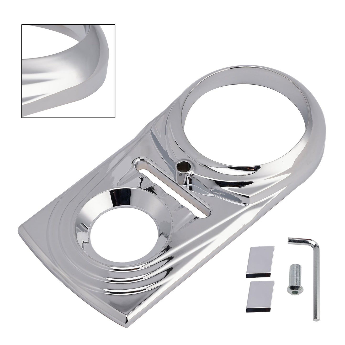 Gas Tank Dash Panel Insert Cover For Softail FLSTC FXST Street Glide
