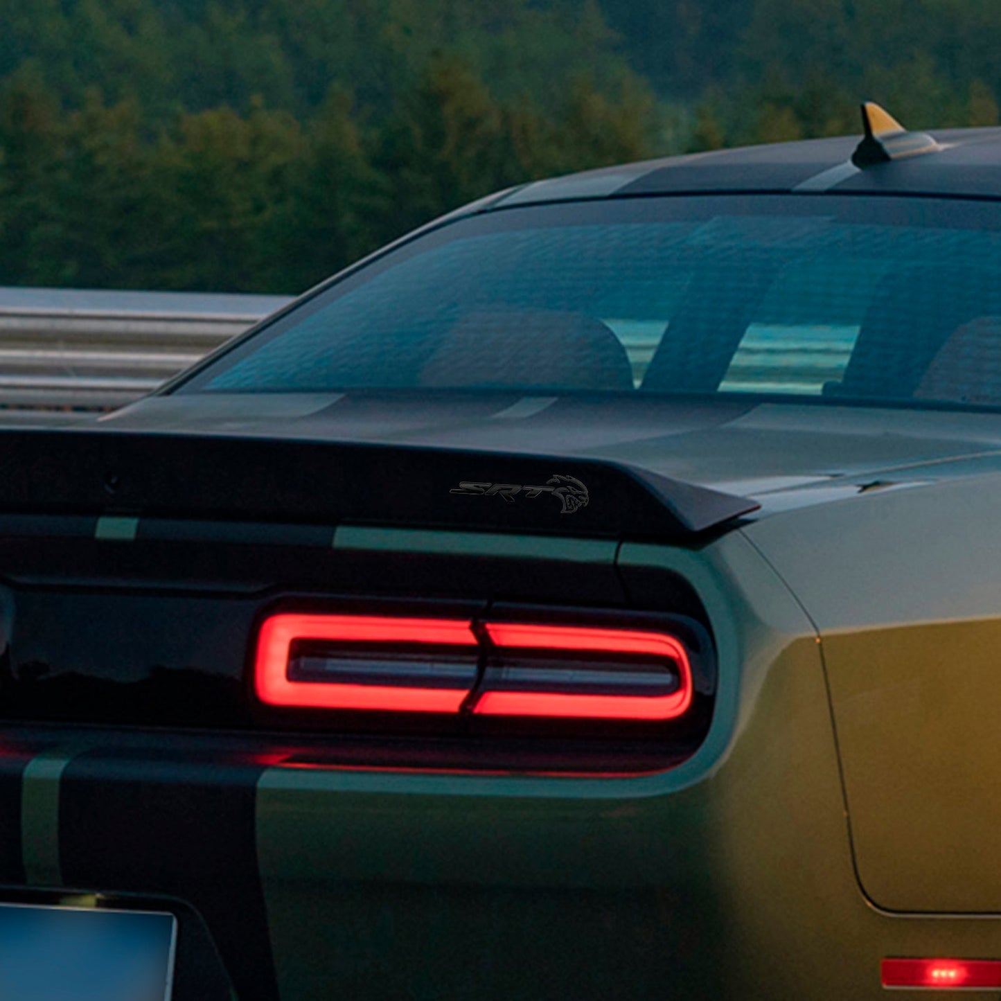 Rear Tailgate SRT Hellcat Decal Emblem for Challenger Trunk Lid Badge