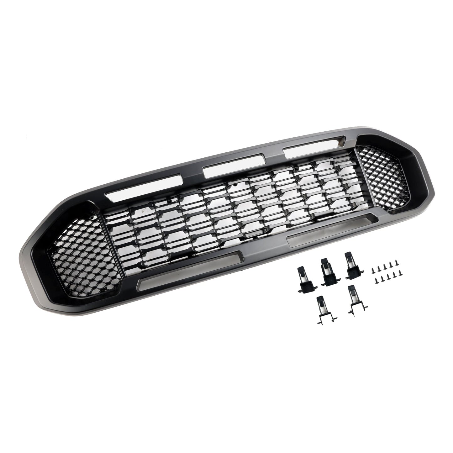 2019-2023 Ford Ranger T8 Black Front Bumper Grill Grille