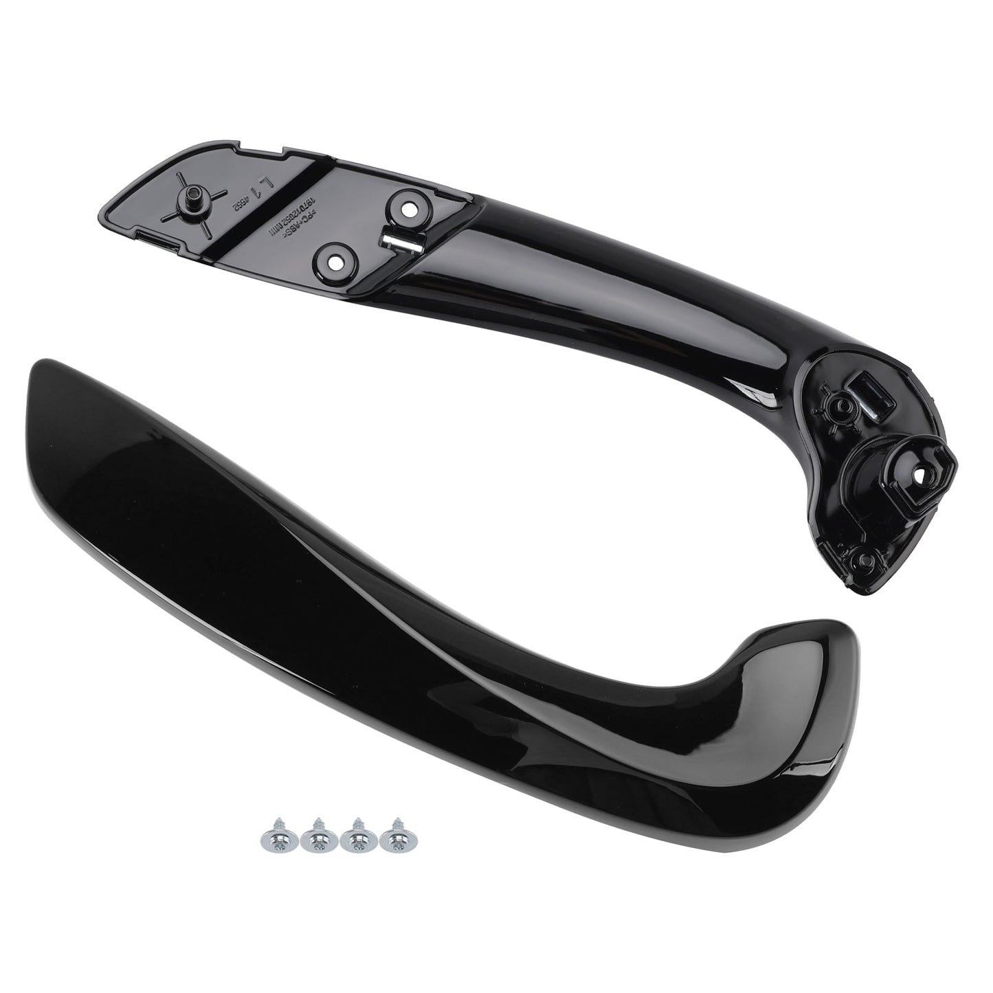 2008-2016 Renault Megane 3 Front Left Inner Door Handle Base+Cover Set Black