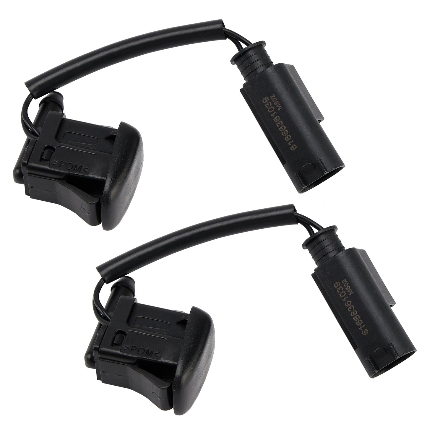 1996-2003 BMW 5 E39 525i 528i 530i 540i M5 2pcs Windshield Washer Nozzles Spray Jet 61668361039