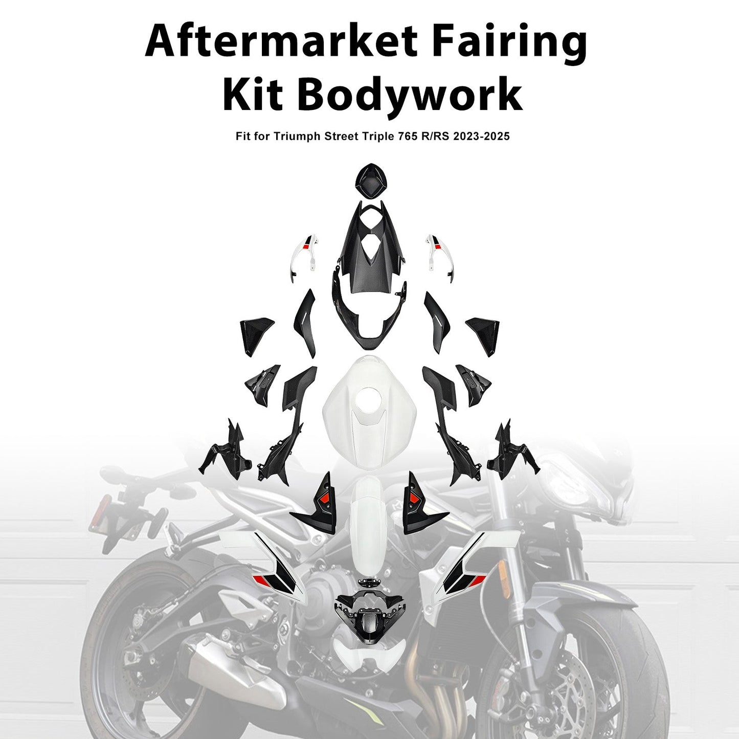 Injection Bodywork Fairing Kit for Street Triple 765 R/RS 2023-2025