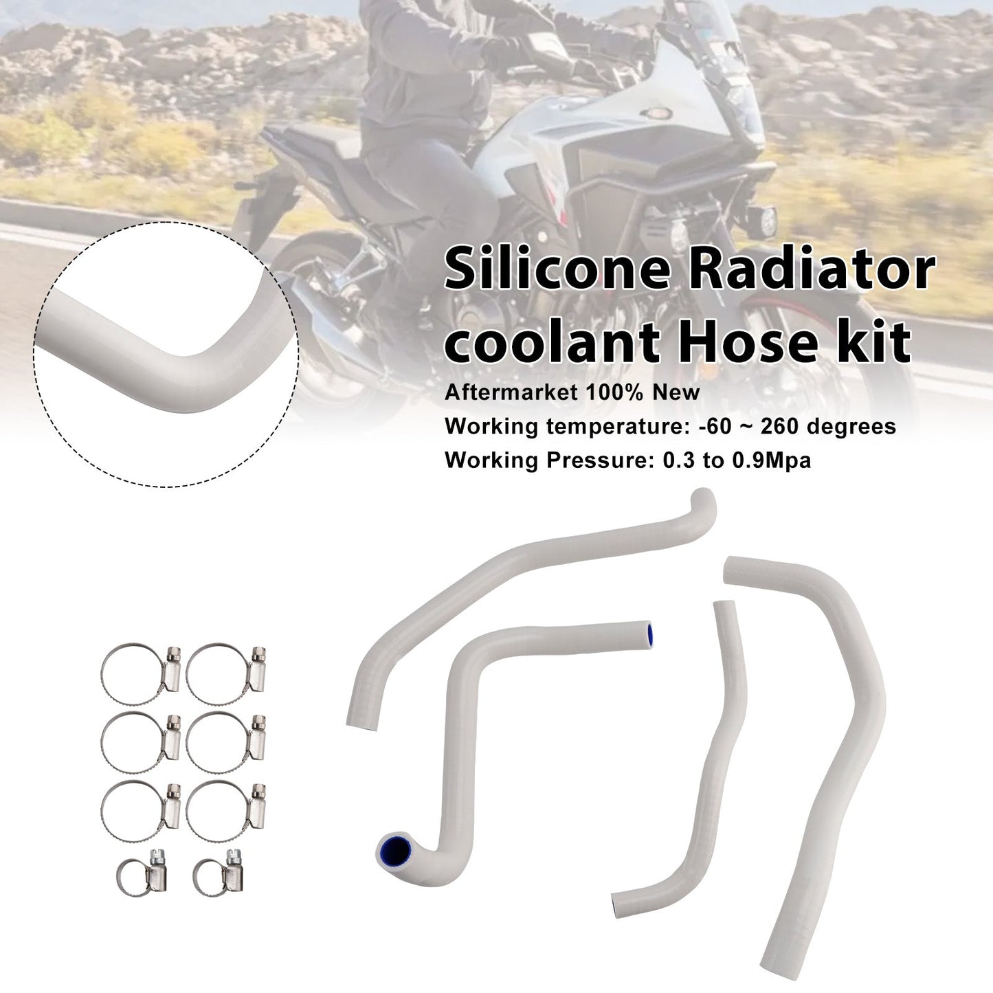 2024-2025 Honda NX400 NX500 Silicone Radiator coolant Hose