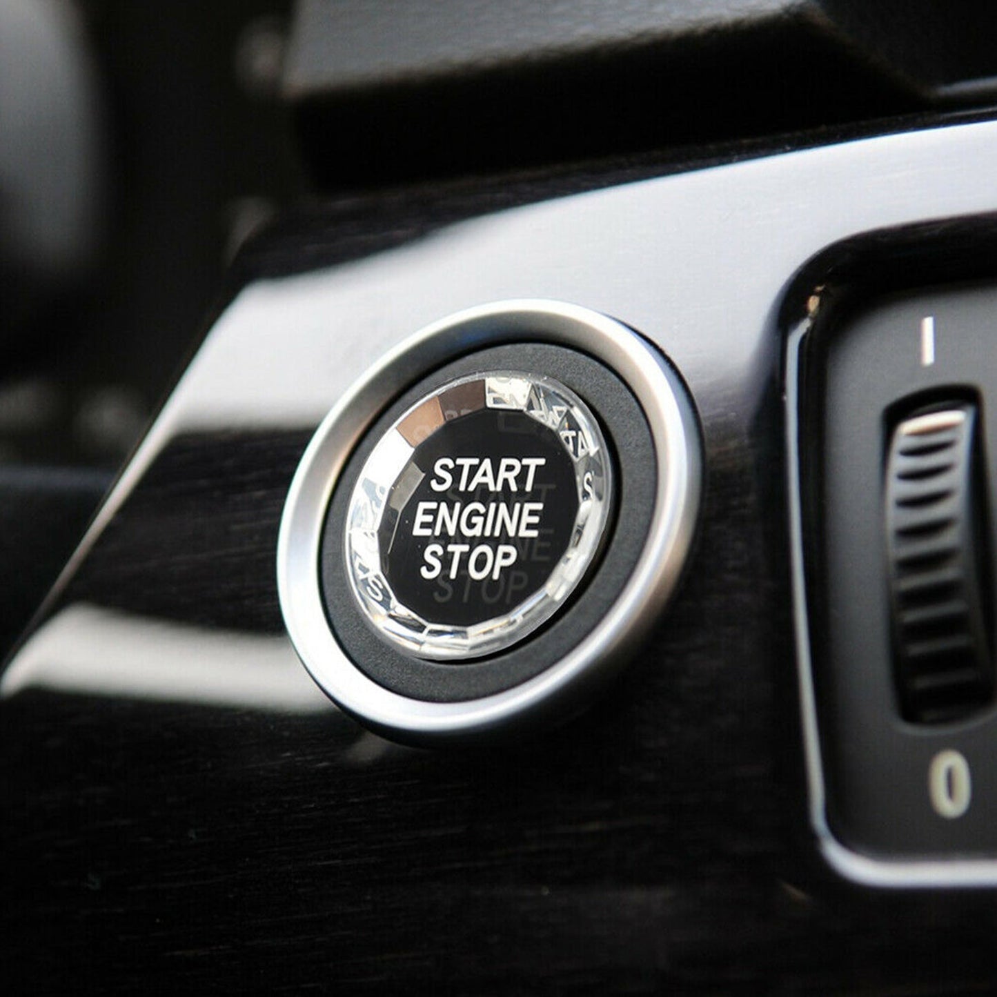 Black Start Stop Engine Button Crystal For BMW E Chassis E90 E92 E93 E64 E46