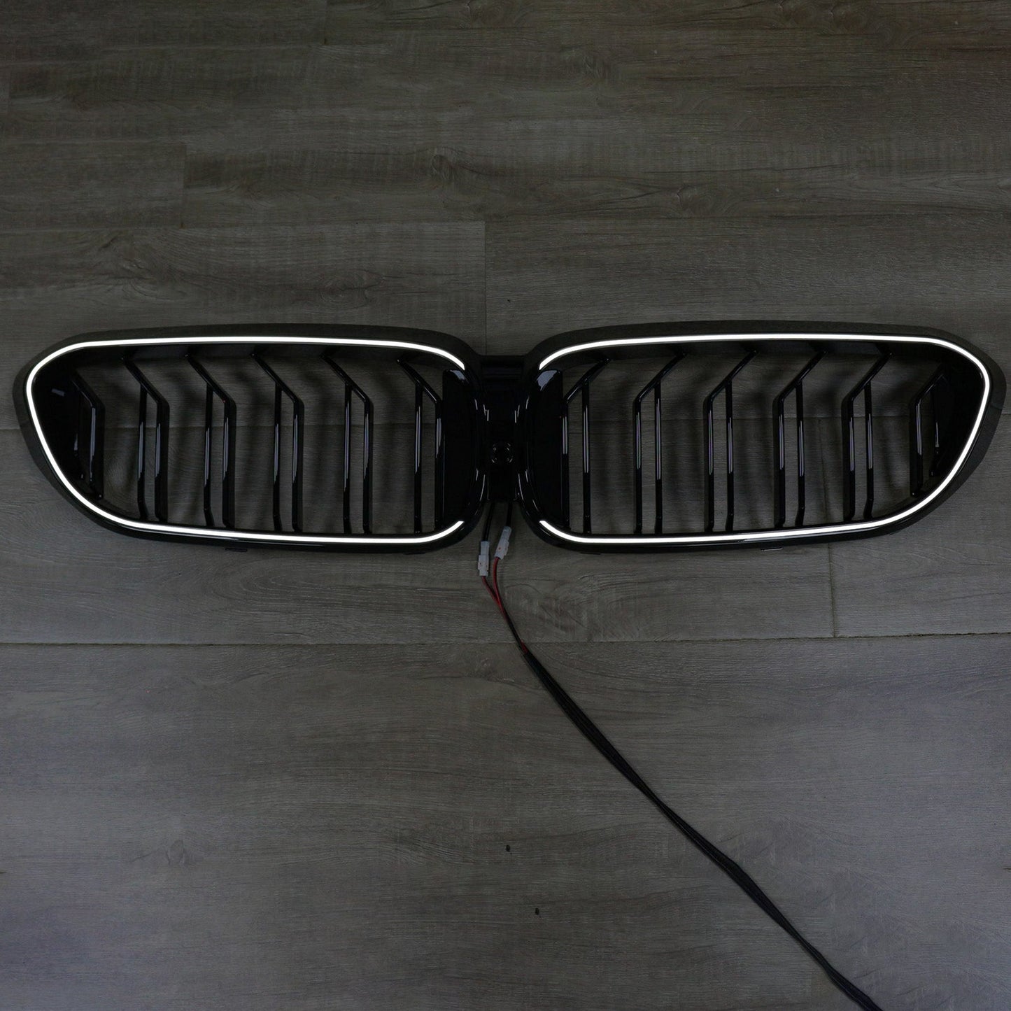 2017-2020 BMW 5 Series G30 G31 Double Slat Front Kidney Grille Gloss Black