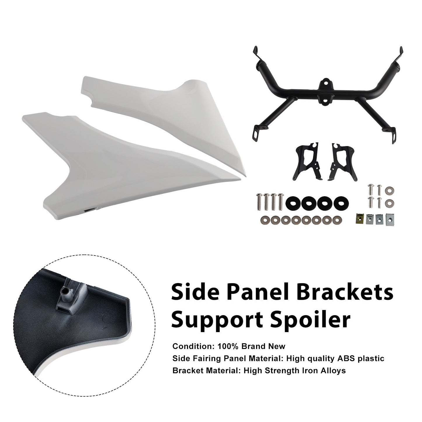 2023-later FLTRXSE and 2024 FLTRX and FLTRXSTSE models Side Panel Brackets Support Spoiler