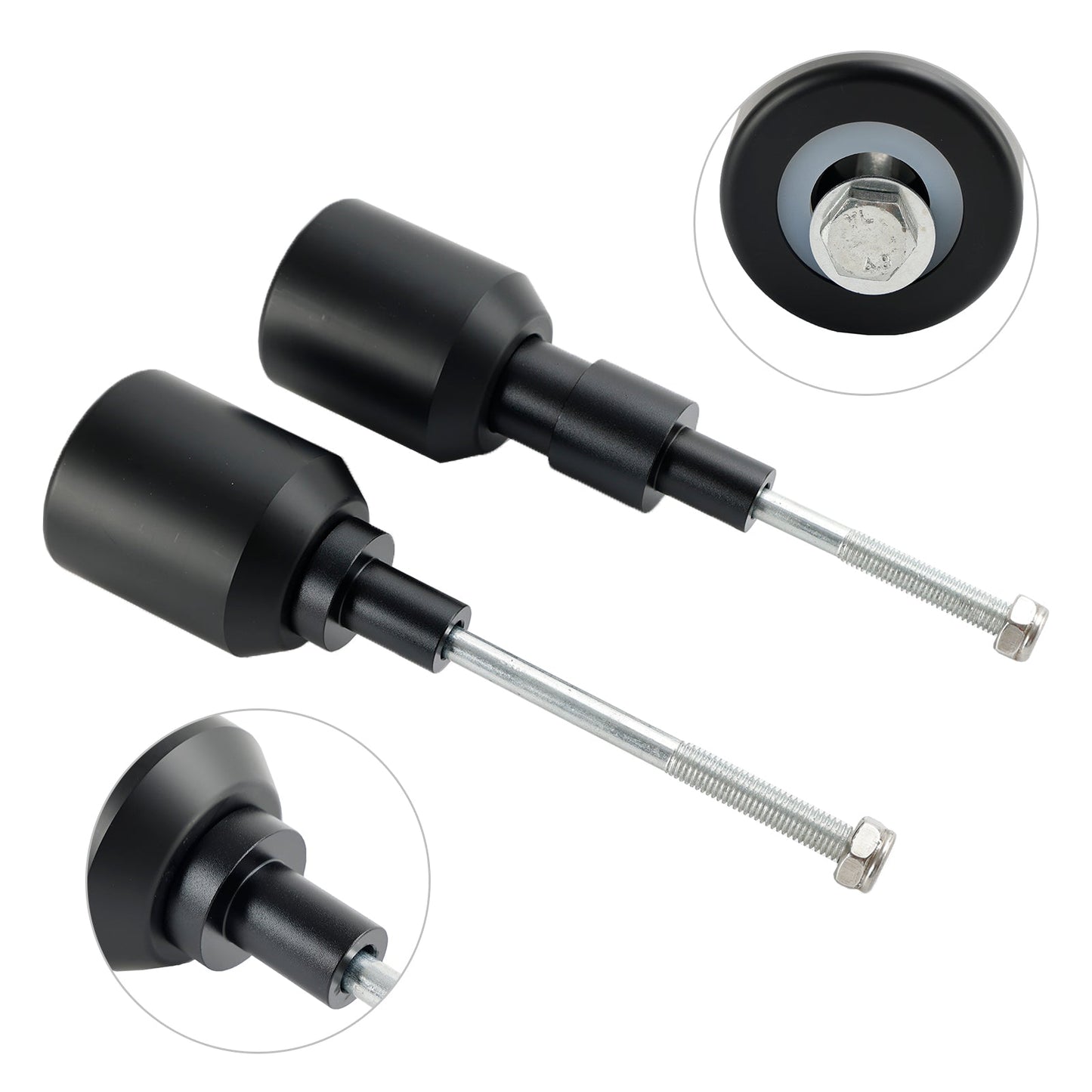 2017-2023 KAWASAKI Z650 NINJA 650 Crash Bobbin Protector Slider Aluminum Black