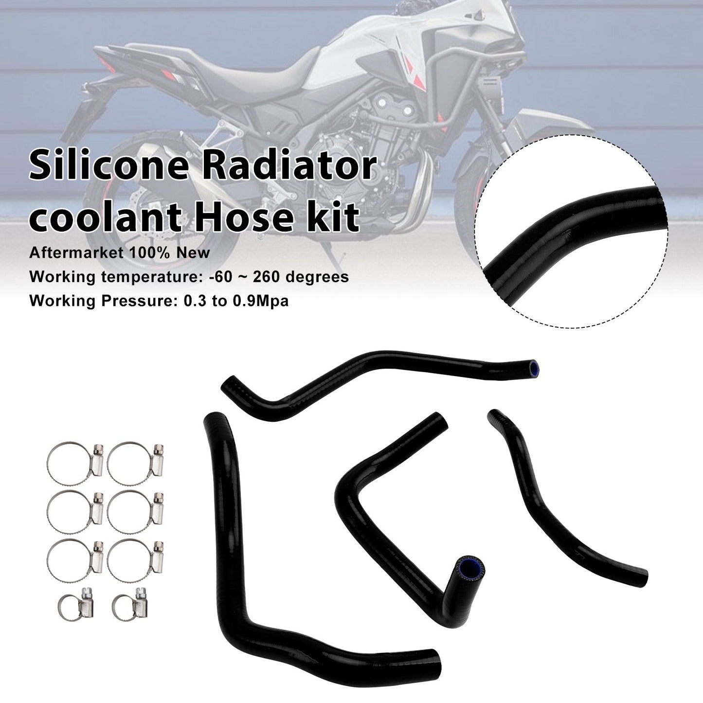 2024-2025 Honda NX400 NX500 Silicone Radiator coolant Hose