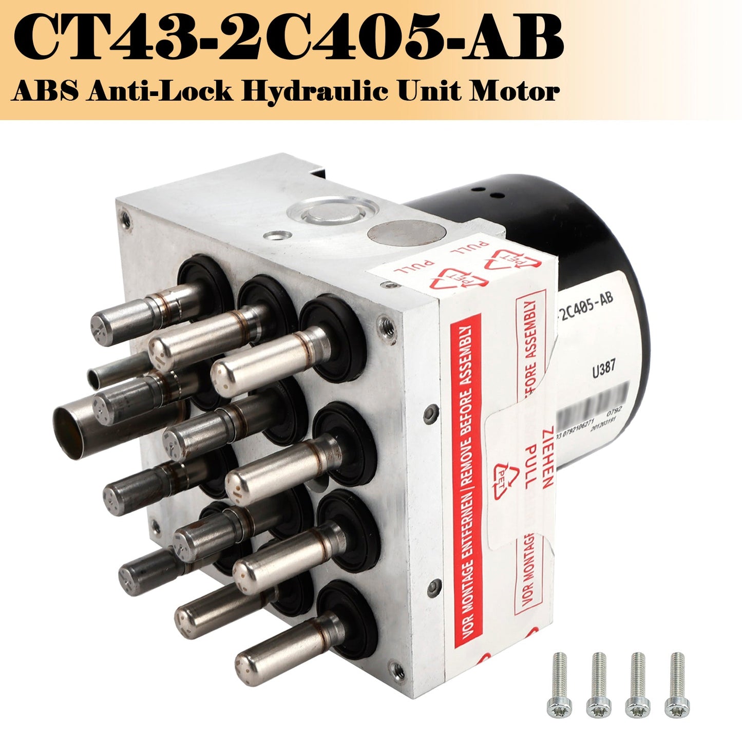 2011-2013 Ford Edge ABS Anti-Lock Hydraulic Unit Motor CT43-2C405-AB CT43-2C405-AC