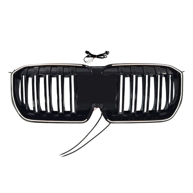 2023-2025 Fit BMW X1 U11 U12 Double Slat Black Front Bumper Kidney Grill Grille