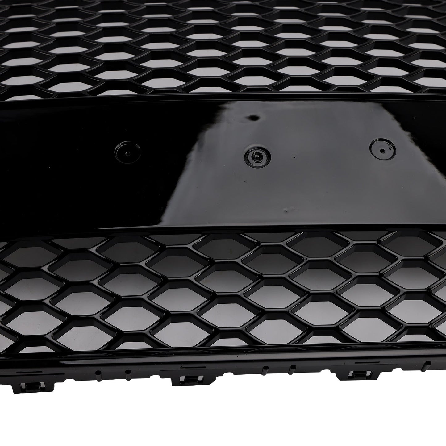 For Audi Q7 SQ7 2005-2015 Gloss Black Front Bumper Radiator Vent Mesh Grille Grill