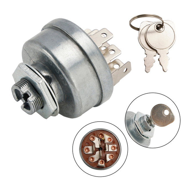 33-383 Ignition Switch With Keys Compatible With Murray 092556 140301 7 Post