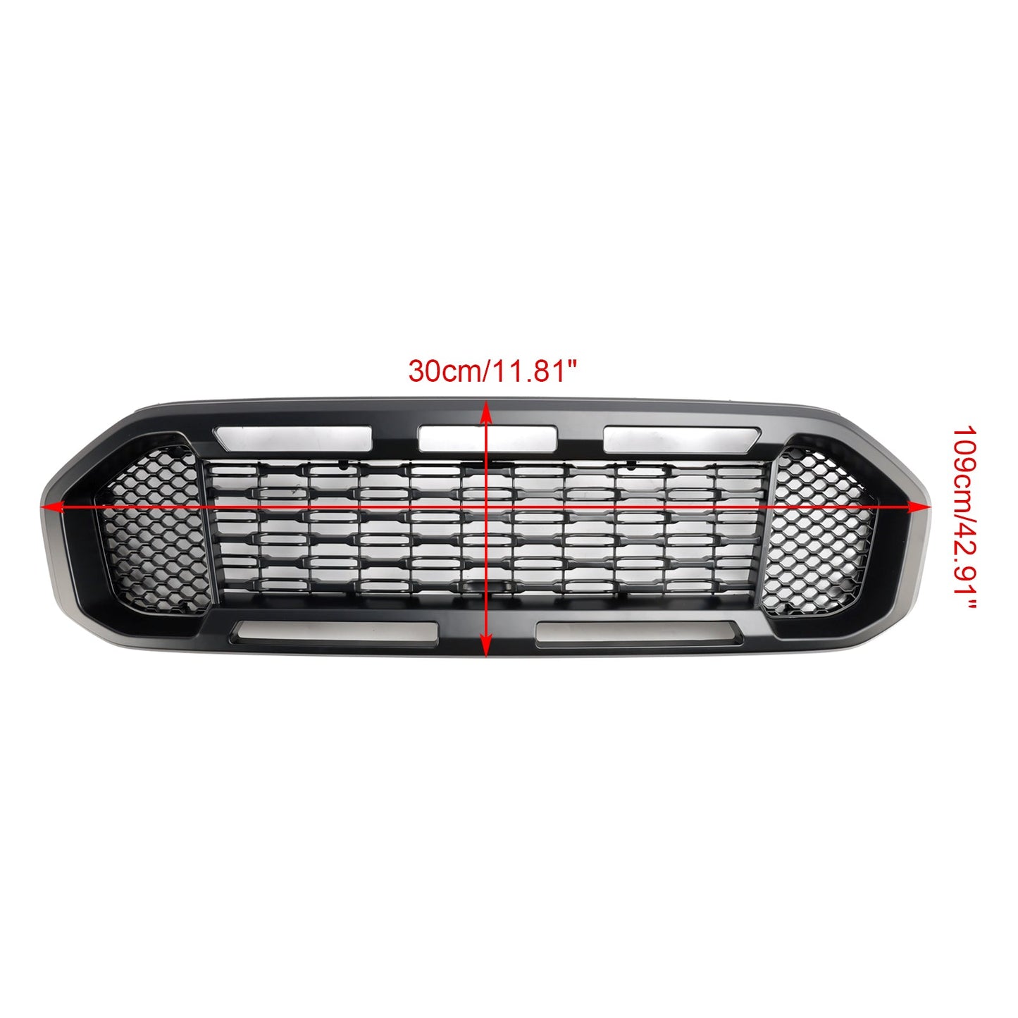 2019-2023 Ford Ranger T8 Black Front Bumper Grill Grille