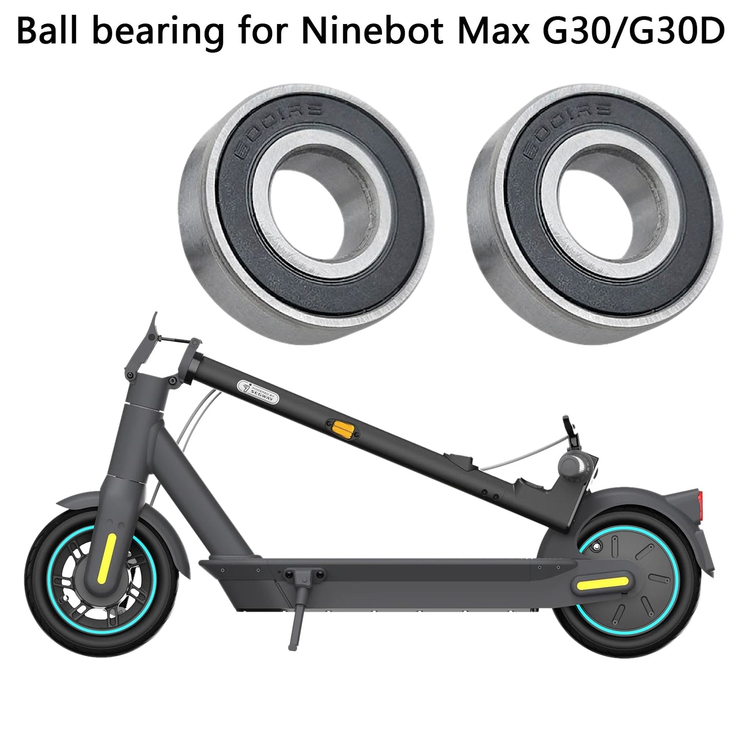 2pcs Electric Scooter Front Wheel ball Bearings For Ninebot MAX G30 G30D