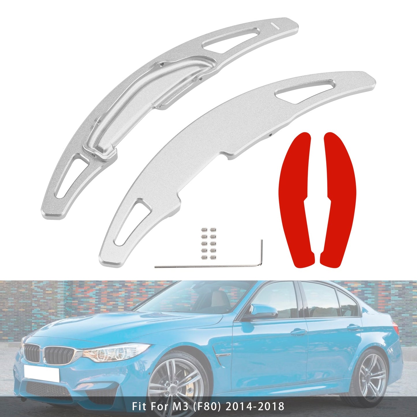 Steering Wheel Paddle Shifter Extension For BMW M3 M4 X5M X6M Aluminium