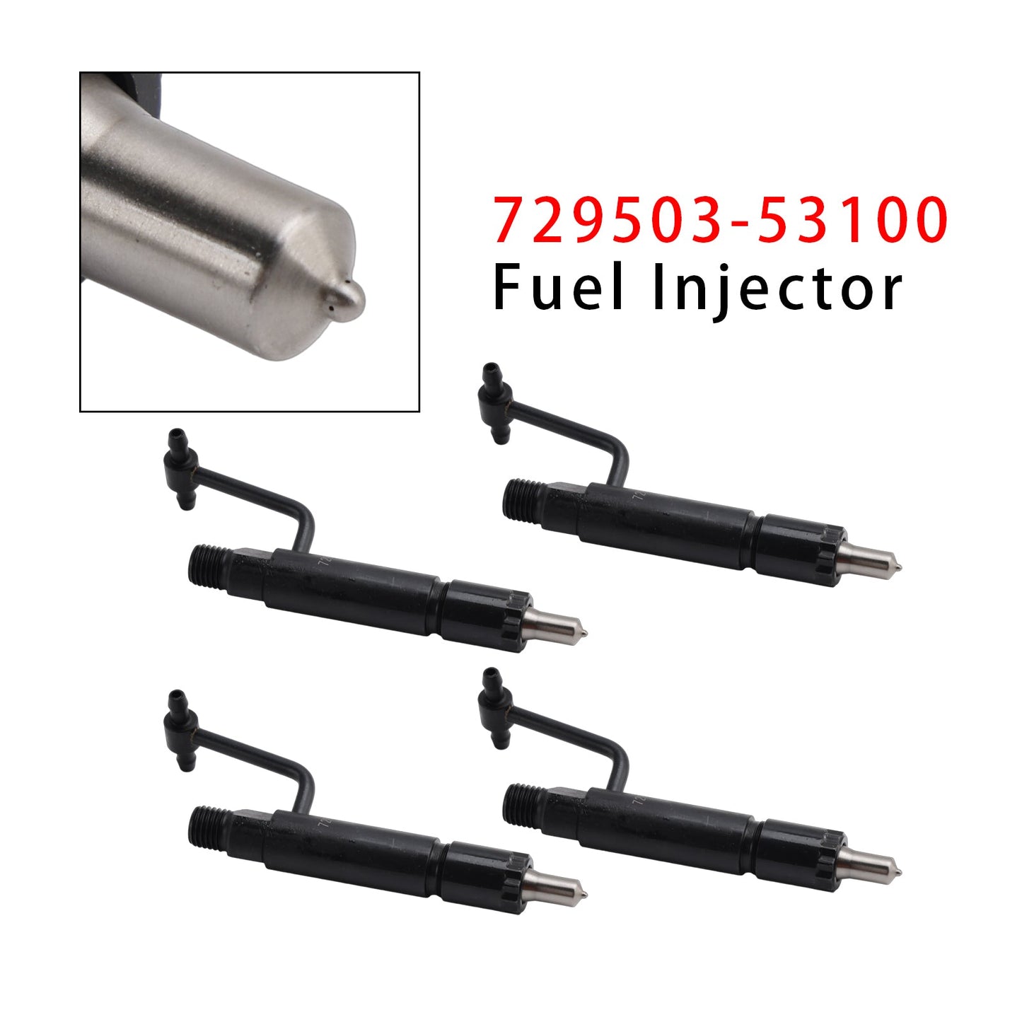 For John Deere Turf / Golf 3215 3225B 3235 3235A 3235B 4PCS Fuel Injector 729503-53100