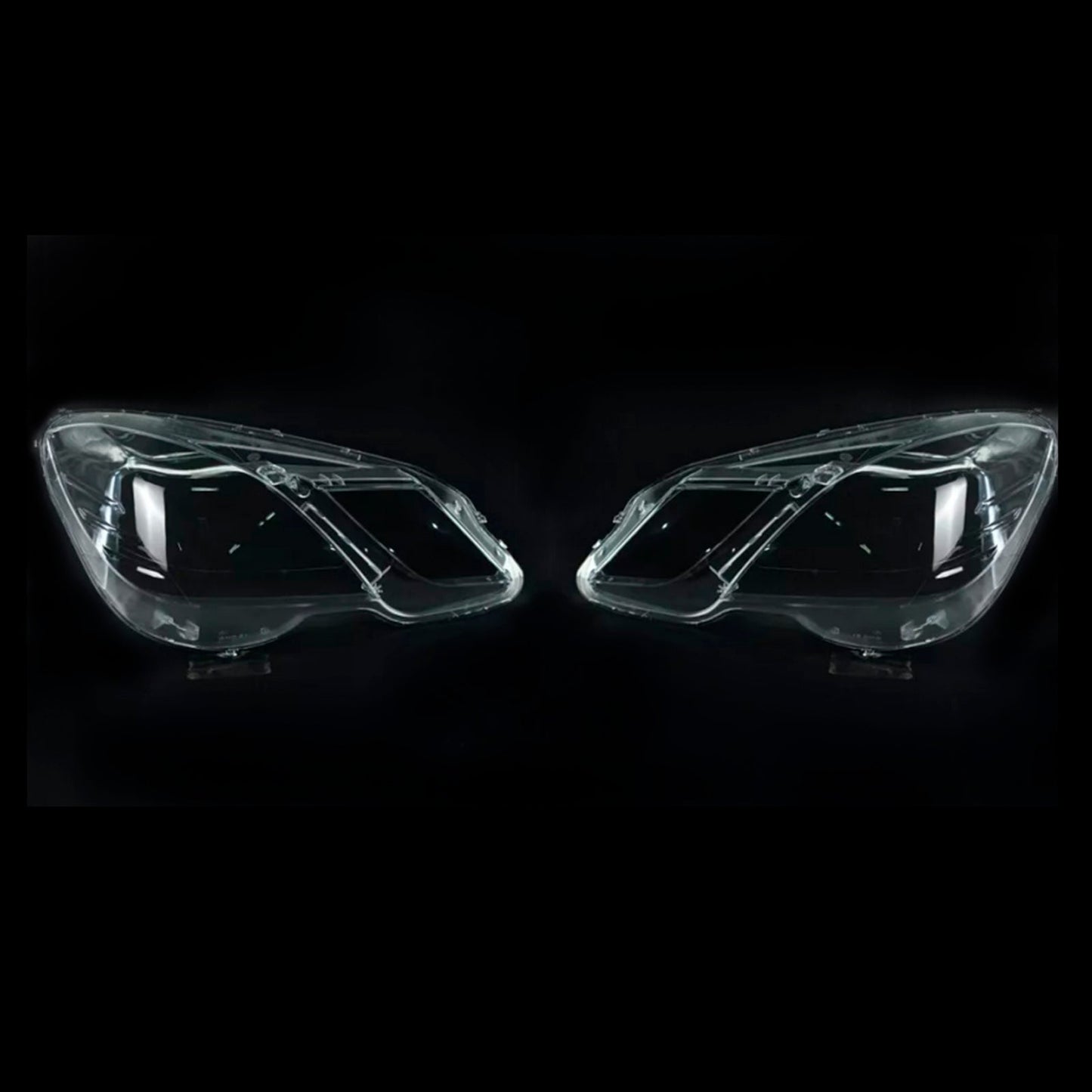 2009-2014 Mercedes Benz E-Class W212 2PCS Front Headlight Glass Clear Cover A2128209661