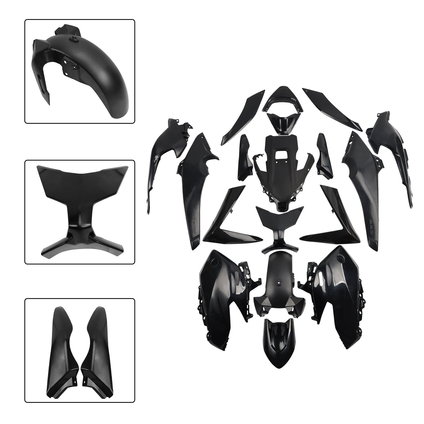 2025-2026 Yamaha TMAX560 Bodywork Fairing Injection Unpainted