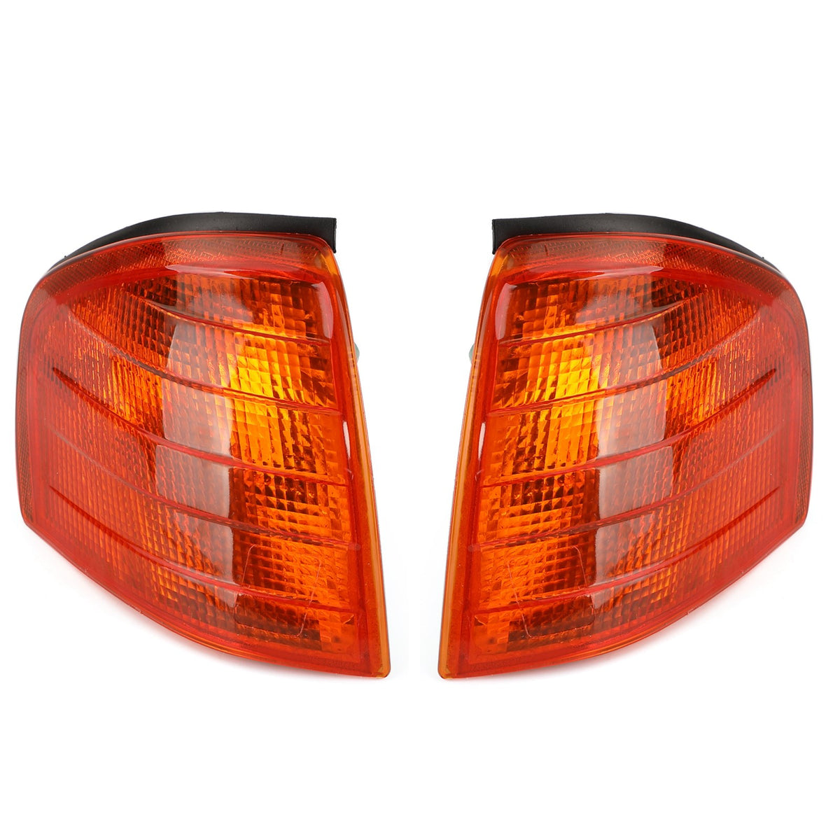 Pair Corner Lights Turn Signal Lamps Fits Mercedes Benz C Class W202 1994-2000 Y