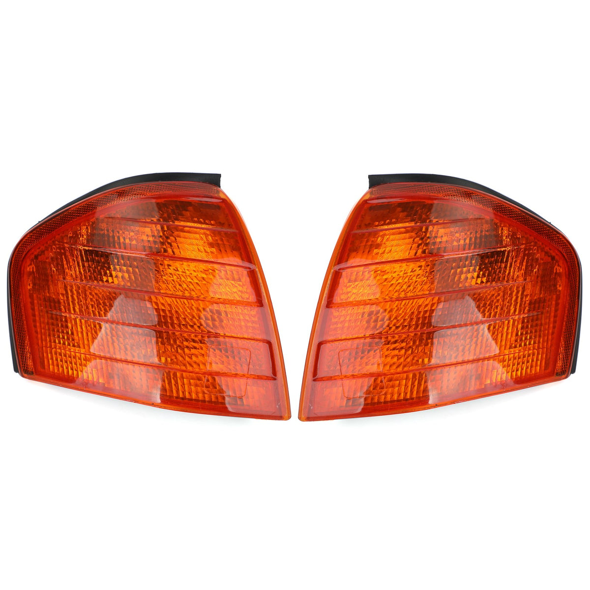 Pair Corner Lights Turn Signal Lamps Fits Mercedes Benz C Class W202 1994-2000 Y