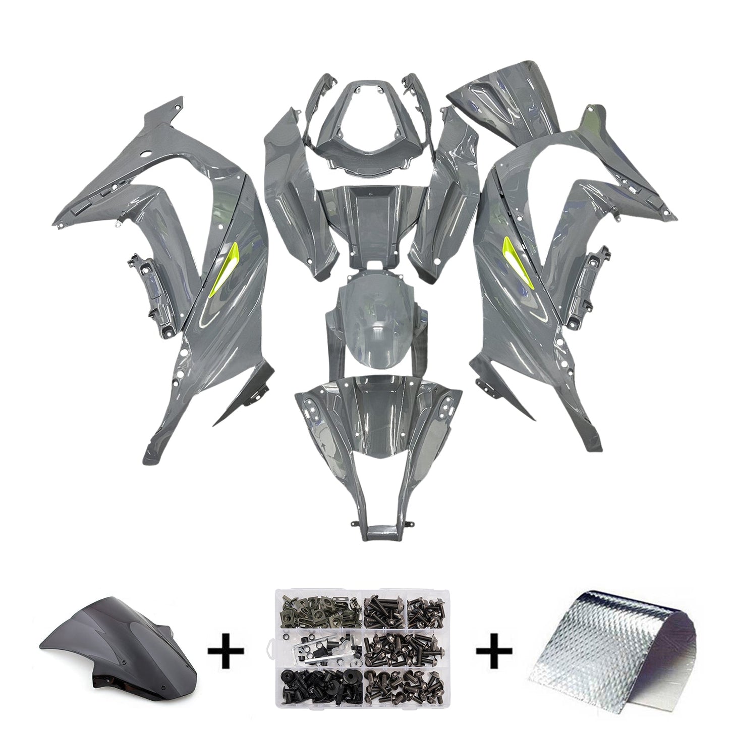 Injection Fairing Kit Bodywork Plastic ABS fit For Kawasaki ZX10R 2011-2015