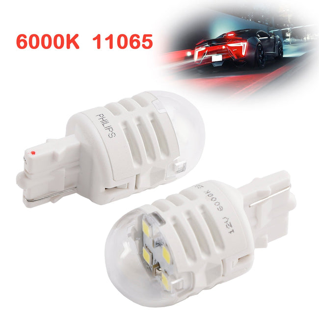 Car Light LED-White Ultinon Pro3000 W21W 11065 U30CW For PHILIPS