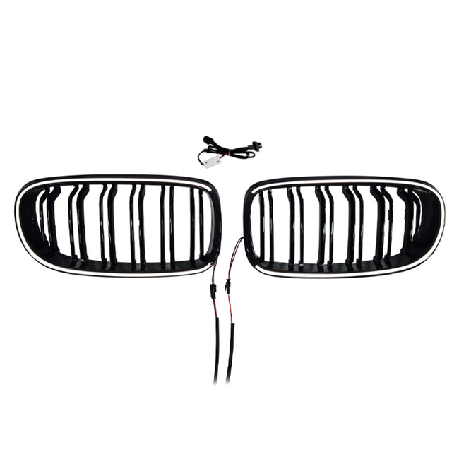 2009-2011 Fit BMW 3 Series E90/E91 LCI Double Rib Front Kidney Grill Grille