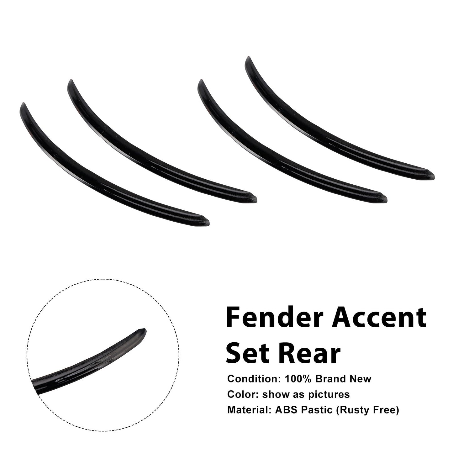 Rear Fender Accent Set For FLHX Street Glide 2006-2013