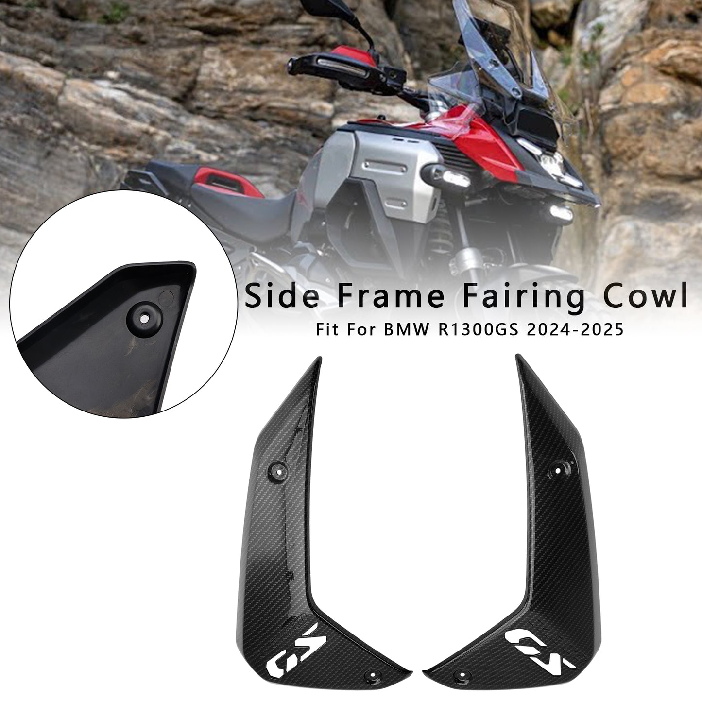Side Frame Fairing Cowl Guards Radiator Cover For BMW R1300GS 2024-2025