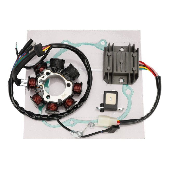 Magneto Coil Stator + Voltage Regulator + Gasket Assy For Honda NX 200 XL 200 CTX 200 XR 200 R